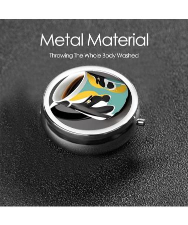 Shop Portable 3 Compartment Round Pill Box Organizer | Travel-Friendly Mug Coffeeround Design - Buy Online on GoSupps.com