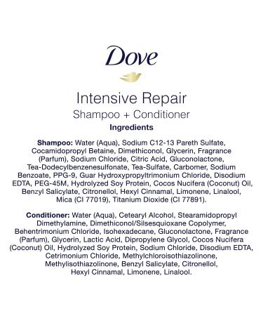 Dove Ultra Intensive Repair Shampoo & Conditioner Combo Pack - 20 fl oz (Pack of 2) - Buy Online on GoSupps.com