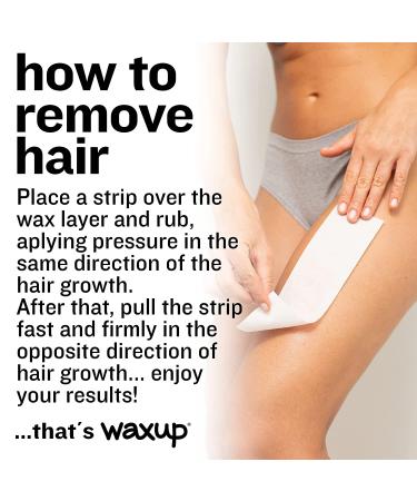 Waxup Non-Woven Wax Strips 3x9 - 200 Disposable Large Waxing Strips for Hair Removal - Ideal for Facial & Body - Use with Soft Wax - 50 Yards Roll Equivalent - Buy Online on GoSupps.com