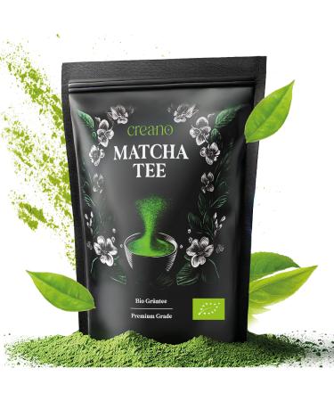 Creano Matcha Bio en Poudre 100 g Th Vert Moulu R colte de Printemps Id al Matcha Latte Smoothies Bubble Tea & Cuisine Qualit Bio Premium Quotidienne*