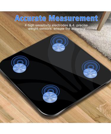 Digital Bathroom Body Weight Scale - High Precision Electronic Weighing Scale with Tempered Glass, LED Display, Step-On Technology - 400lb/180kg Capacity - Buy Online on GoSupps.com