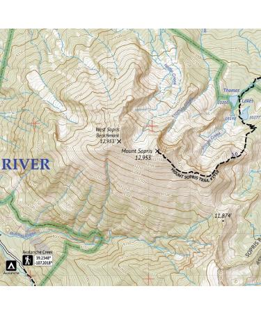 Maroon Bells-Snowmass Wilderness Topographic Hiking Map - Colorado Trail Maps (2018) - Buy Online on GoSupps.com