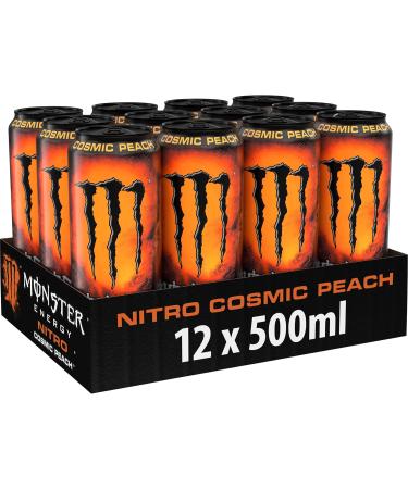  Monster Monster Energy Nitro Cosmic Peach - In Handy Disposable Boxes (12 x 500ml) - Buy Online on GoSupps.com