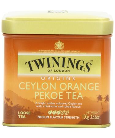 Twinings Ceylon Orange Pekoe Tea Loose Tea 3.53-Ounce Tins (Pack of 6)