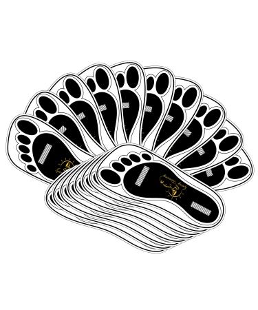 120 Pairs(240 Feets) Disposable Black Tanning Feet Pads Sunless Airbrush Spray Tent Protect Foot Shaped Spray Tan Sandals