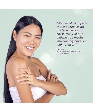 SilcSkin Decollette & Full Facial Set | Reusable Medical-Grade Silicone Pads for Chest Wrinkles & Facial Care - International Shipping Available - Buy Online on GoSupps.com