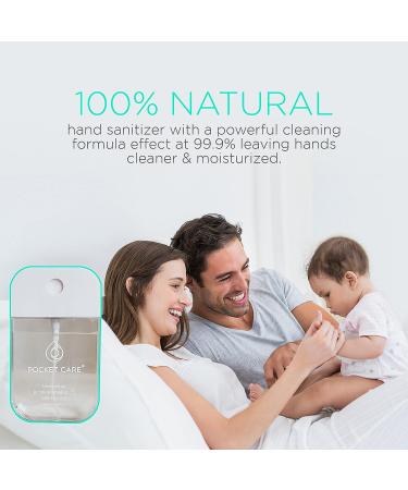 Pocket Care Mint Hand Sanitizer Spray 45ml | Organic & Natural Travel Size Hand Spray | Refreshing Mint Scent - Travel Accessories - Buy Online on GoSupps.com
