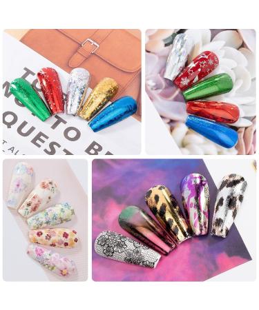 Senvenski Nail Foil Glue Gel Set - 7.3ml x2 Transfer Gel for Nail Art Stickers, Soak Off Formula - DIY Manicure Kit TB007 - Buy Online on GoSupps.com