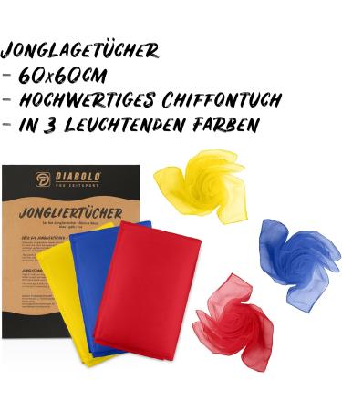 Complete Juggling Set for Kids & Adults | Clubs Balls Plates Staff & Instructions - Perfect Gift Idea! - Buy Online on GoSupps.com