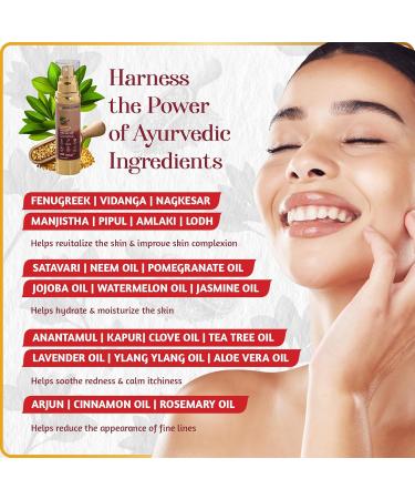 Ayurvedic Skin Nectar - Vegan Fenugreek Serum & Moisturiser for Hydrated Glowing Skin | ROOTS AND HERBS 1.01oz - Buy Online on GoSupps.com