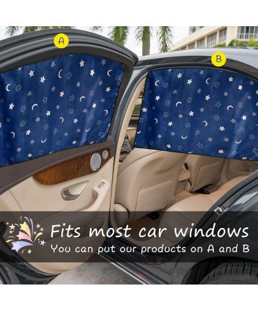 ZATOOTO Car Sun Shades - UV Rays Protection Black Car Curtains (Blue) - 50*78cm - Buy Online on GoSupps.com