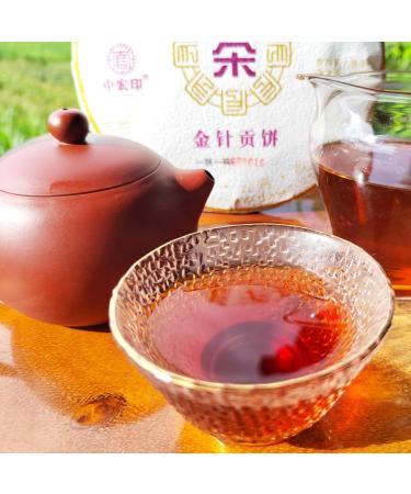 HQZM Selected Palace Golden Bud Puerh Tea Cake Black Tea 357g Old Ancient Tree Ripe Puer Tea - Buy Online on GoSupps.com