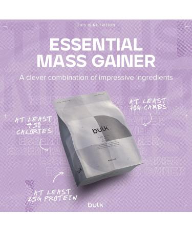 Bulk Essential Mass Gainer Protein Shake for Weight Gain Vanilla 2.5 kg Vanilla 2.5kg - Buy Online on GoSupps.com