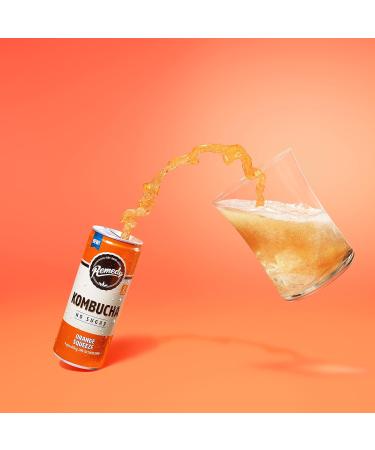 Remedy Kombucha Tea - Orange Squeeze - 12 x 250ml - Probiotic Soft Drink - Buy Online on GoSupps.com