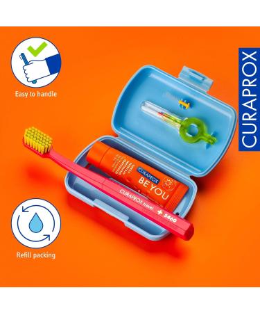 Curaprox Travel Set Blue - Ultimate Oral Care for On-the-Go | International Shipping Available - Buy Online on GoSupps.com