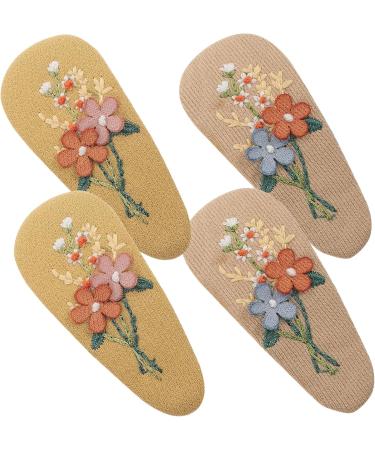 minkissy 6 Pairs Hairpin Fabric Hair Barrettes Bobby Pins for Girls Kid Hair Accessories Little Girl Hair Clips Cloth Hair Clips Plant Headwear Dance Accessories for Girls Fabric Hair Clips - Buy Online on GoSupps.com