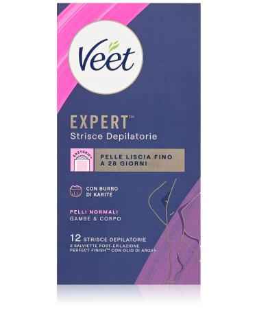 Veet Expert Mix depilatory stripes waxing for legs and body for normal skin (24 strips) and armpit and bikini zone for sensitive skin (16 strips) + 7 towels after hair removal 6x2 E 8x2 - Buy Online on GoSupps.com