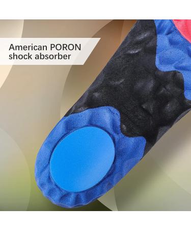 Hapenss High Arch Support Soccer Foot Insoles | Ankle & Knee Pain Relief | Anti-Slip Athletic Shoe Inserts | Mens 9-9 1/2, Womens 11-11 1/2 - Buy Online on GoSupps.com