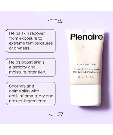 Skin Frosting by Plenaire - Intensive Hydration Mask for Dry & Sensitive Skin - Vegan Cruelty-Free Carbon Neutral - Nourishing Plant-Based Oils - UK Crafted (30ml) - Buy Online on GoSupps.com