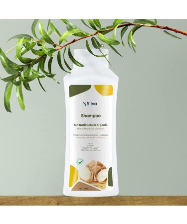  Silva 100% Natural Moroccan Argan Oil Shampoo Chemical-Free | Hair Care with Biotin and Jojoba Oil | Shampoo for Men and Women | Reduces Hair Loss and - Buy Online on GoSupps.com