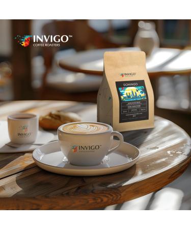 Invigo Filter Coffee Beans 340g - Whole Coffee Beans Small Batch & Local Premium Roasting Vegan & Gluten-Free Birthday Gift for Coffee Lovers Whole Beans Domingo - Buy Online on GoSupps.com