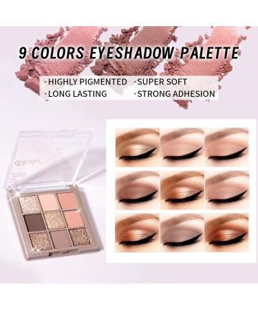 Premium Makeup Set Kit for Women & Teens | 9 Color Eyeshadow Brush & Sponge Set | Perfect Gift - Buy Online on GoSupps.com