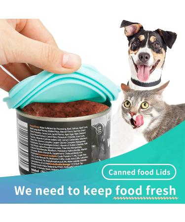 Silicone Pet Food Can Covers - 6 Pack Leakproof Lids for Dog and Cat Canned Food - Buy Online on GoSupps.com