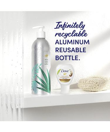 Dove Body Wash Aluminum Reusable Bottle & Concentrate Refill Starter Kit - Warm Vanilla 3 Piece Set - Buy Online on GoSupps.com