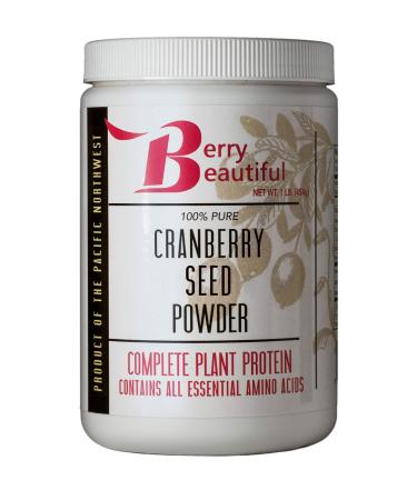 Cranberry Seed Powder  1 lb. (454 g)  Milled from US Grown Cranberry Seed That is Cold Pressed by Berry Beautiful  for Active Women Vegans Vegetarians