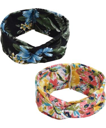 Willingood Women's Floral Headband | Multi-Colored Turban Hair Wrap | 6-Pack Hair Accessories - 8.5cm Width - Buy Online on GoSupps.com