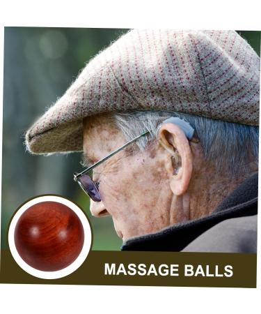 Ultechnovo 4-Piece Handmade Baoding Balls - Wooden Hand Training Balls for Finger Strength - Red Sandalwood with Large Fruits - Buy Online on GoSupps.com
