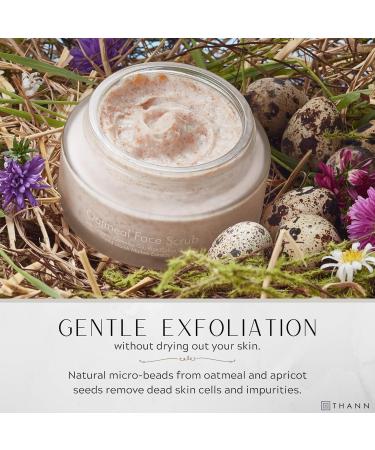 Thann Exfoliating Face Scrub for Women - Natural Oatmeal & Apricot Seed Microdermabrasion (100g) - Gentle Facial Exfoliator for Radiant Skin - Buy Online on GoSupps.com