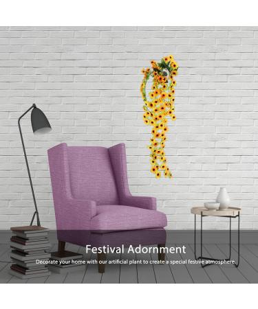 Cabilock 1 String Simulation to Japan Eucalyptus Flowers Decoration Sunflower Rattan Prop Vine - Buy Online on GoSupps.com