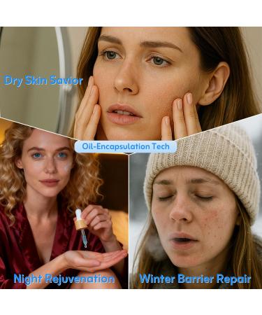 Blue Lagoon GHK-Cu Lifting & Firming Face Serum by TEQUEIA Dual-Phase Water-Oil Blue Copper Peptide Anti-Aging with Niacinamide, Hydrating Night Serum for Dry Skin & Elasticity Support - Buy Online on GoSupps.com