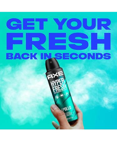 AXE Apollo Deodorant Spray 48 Hour Odor Protection Fresh Sage and Cedarwood 4oz Pack of 4 | Aluminum-Free, Residue-Free - Buy Online on GoSupps.com