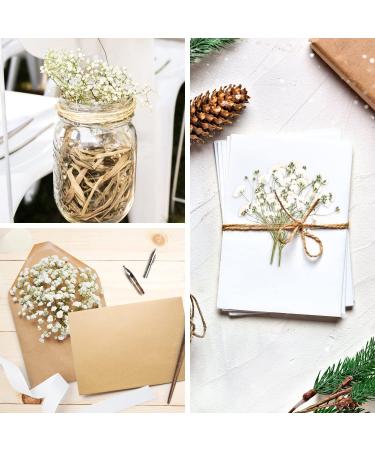 Dried Babys Breath Flowers - 200 White Real Gypsophila for Wedding, Resin Art, Craft, DIY - Natural Pressed Floral Decor - Buy Online on GoSupps.com