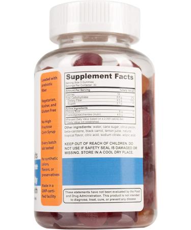 DrFormulas Prebiotic Fiber Gummies for Kids & Adults | Constipation Relief and Healthy Digestion | Kosher, Vegetarian, Gluten-Free | 30-Day Supply - Buy Online on GoSupps.com