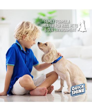 Quick Shine Hardwood Floor Cleaner 64oz - Plant-Based Formula for Dirt & Scuff Mark Removal - Streak-Free, No Rinse | Safe for Spray Mops - 1 Bottle 64 Fl Oz - Buy Online on GoSupps.com