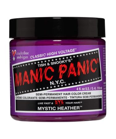 Manic Panic Mystic Heather Classic Creme Vegan Cruelty Free Purple Semi Permanent Hair Dye 118ml Mystic Heather 118 ml (1 pack)