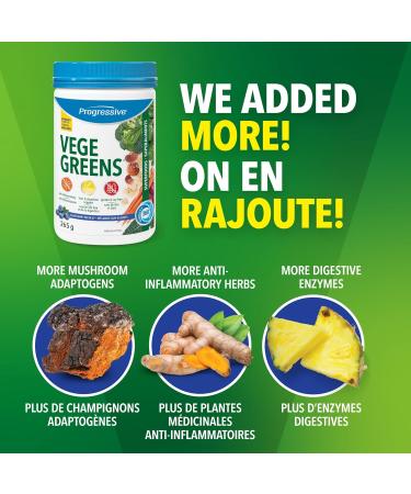 Progressive Vegegreens Blueberry Medley Flavour 265 g Anti-Inflammatory plus Liver & Digestion Support Blueberry Medley 265 g - Buy Online on GoSupps.com