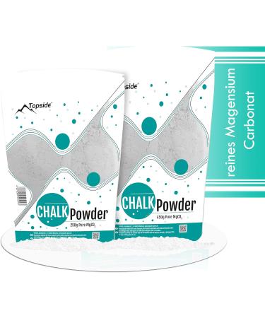 TOPSIDE Chalk Powder - Pure Magnesium Carbonate for Climbing & Weight Training - 250g - Buy Online on GoSupps.com