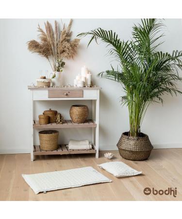 Bodhi Vital Eco Akupressurmatte & Pillow Set | Organic Acupressure Mat & Neck Pillow for Pain Relief | Natural Material Relaxation Mat with Carry Bag - Buy Online on GoSupps.com