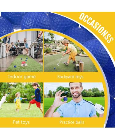 Junkin 80 Pcs Foam Golf Practice Balls - Realistic Feel and Flight - Indoor/Outdoor Training Sport Balls - Elastic Soft Foam - Blue - Buy Online on GoSupps.com