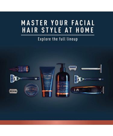 King C. Gillette Men's Neck Razor Set with Refill Blade and Argan Oil Shave Gel - Perfect Gift for Men - Buy Online on GoSupps.com