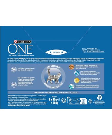 PURINA ONE Sterilized Cat Tapered in Sauce Assorted Flavors Chicken Beef Salmon and Turkey Meal Bags for Adult Cats 8 x 85g | - Buy Online on GoSupps.com