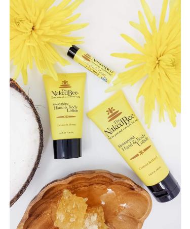 The Naked Bee Coconut & Honey Hand and Body Lotion - 2.25 oz - Nourishing Moisturizer for All Skin Types - Buy Online on GoSupps.com