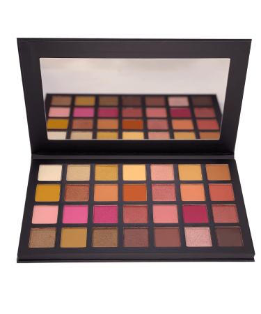 Inna Cosmetics & Nature - 100% Natural Extreme Eyeshadow palette vegan gluten-free paraben free Talc-free oil-free cruelty-free Sulfate-free & Phthalate-free Made in Canada 1.23 OZ Aurora Artistry Palette - talc Free - 28)