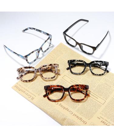Blue Light Blocking Glasses for Men & Women - Square Demi Brown - Reduce Eye Strain & Improve Sleep - Buy Online on GoSupps.com