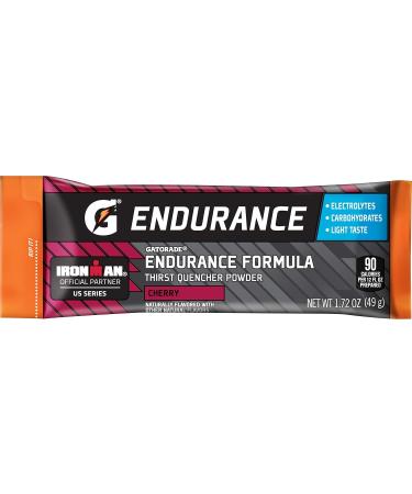 Gatorade Endurance Formula Powder With Electrolytes, Cherry, 1.72 Oz - Pack of 12 Cherry 1.72 Ounce (Pack of 12) - Buy Online on GoSupps.com