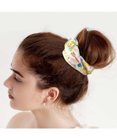 Dentist Velvet Hair Scrunchies Set | Dental Hygienist Gift Hair Accessories | 6 Pieces Tooth Hair Tie Ropes for Women and Girls - Buy Online on GoSupps.com